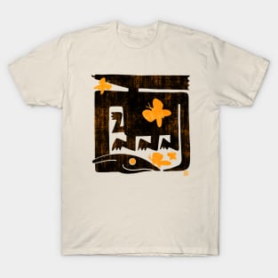 Dragon Block Print - Butterflies T-Shirt